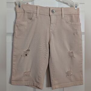 Children's Place Girls Shorts Light Pink Distressed Size 6X/7 NWT